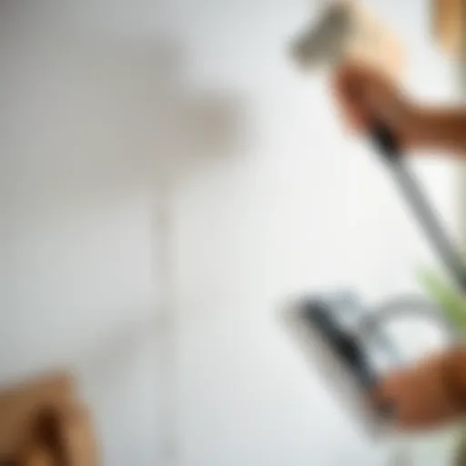 Effective wall cleaning techniques demonstrated