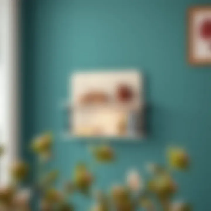 Wall-mounted shelf showcasing elegant design