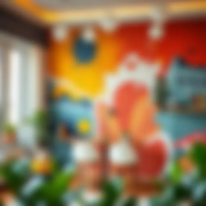 A beautifully painted wall representing artistic expression