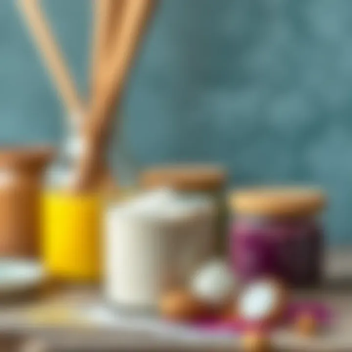 Materials used for creating eflatun color mixture