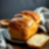 Golden Crust Bread A freshly baked loaf of bread with a golden crust