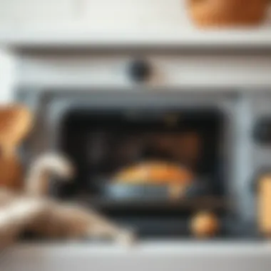 An oven set to the perfect temperature for baking bread