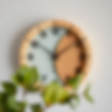 Elegant handmade wall clock showcasing a unique design