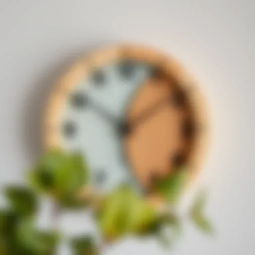 Elegant handmade wall clock showcasing a unique design