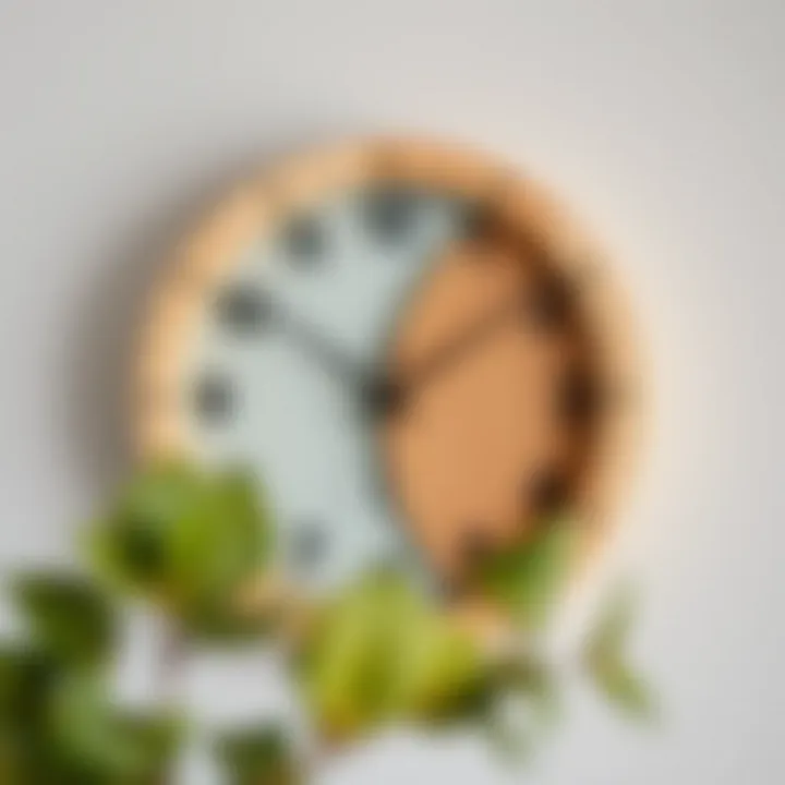 Elegant handmade wall clock showcasing a unique design