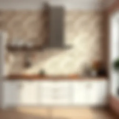 Elegant design options for kitchen wallpaper