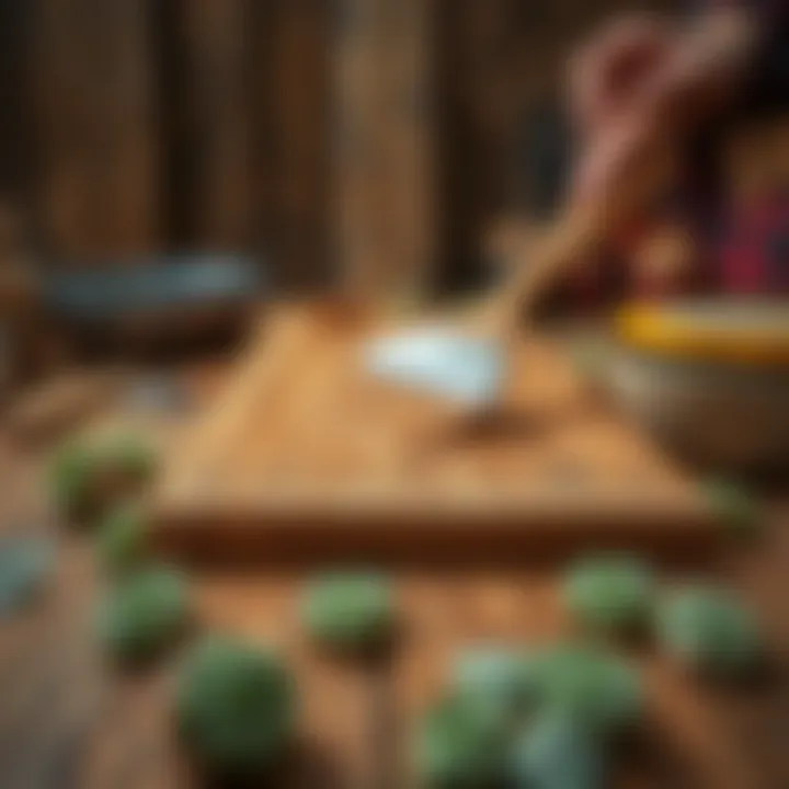 Application of wood protector on a wooden surface