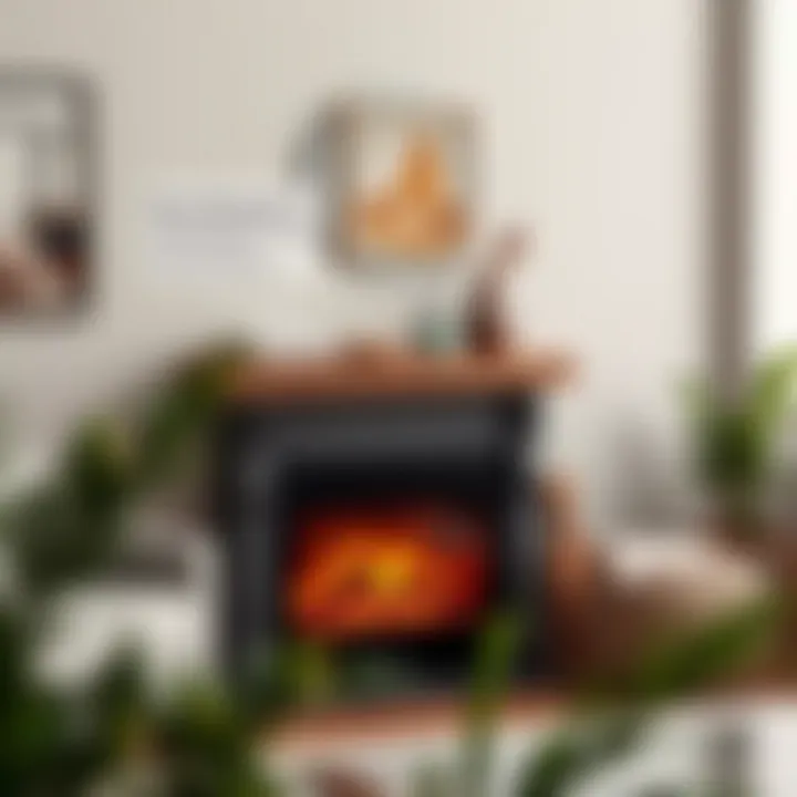 Energy efficient electric fireplace features