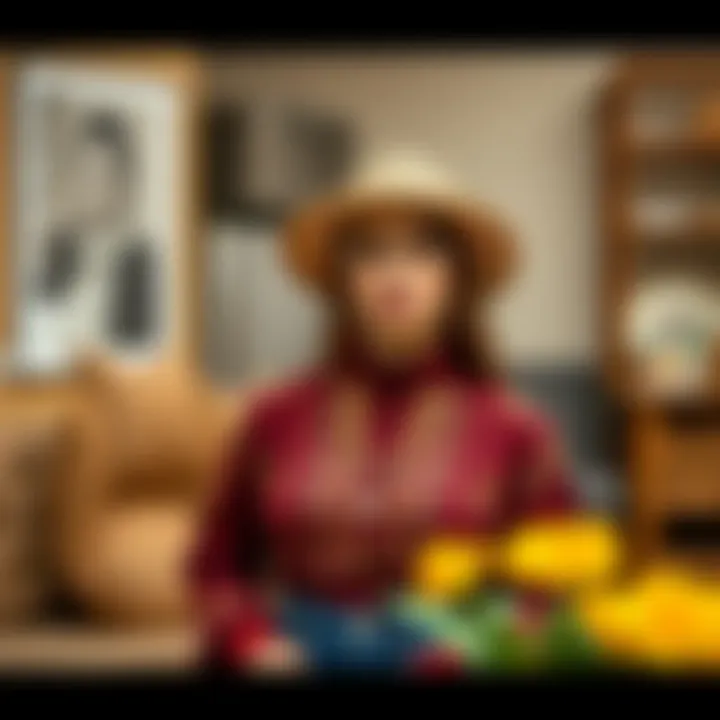 An artistic representation of cultural symbolism in fashion