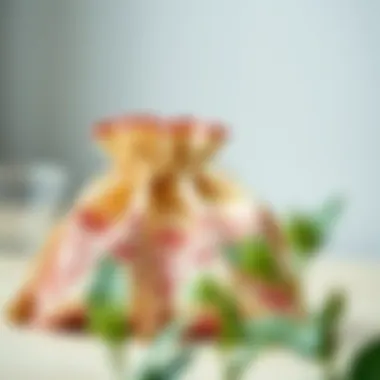 A stylish traditional pouch with intricate designs