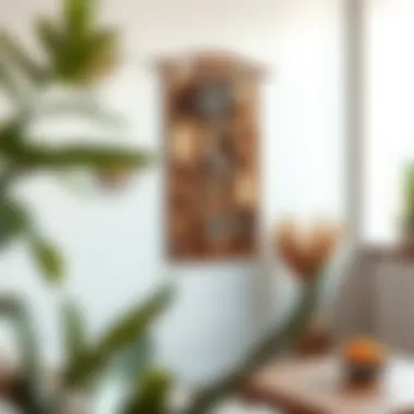 Elegant wall art made from recycled materials