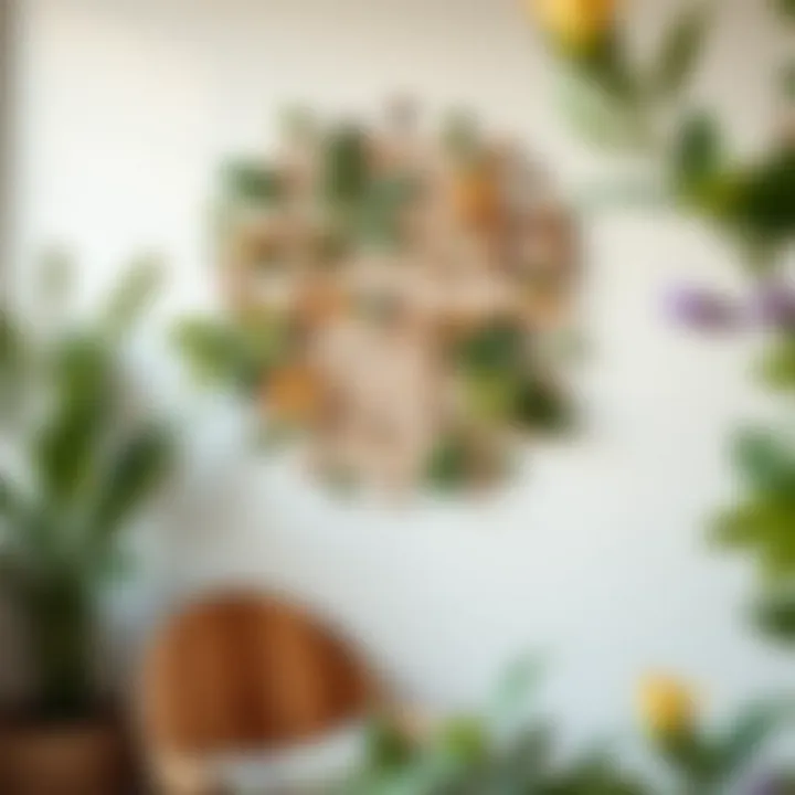 Handmade decorative wall art using recyclable materials