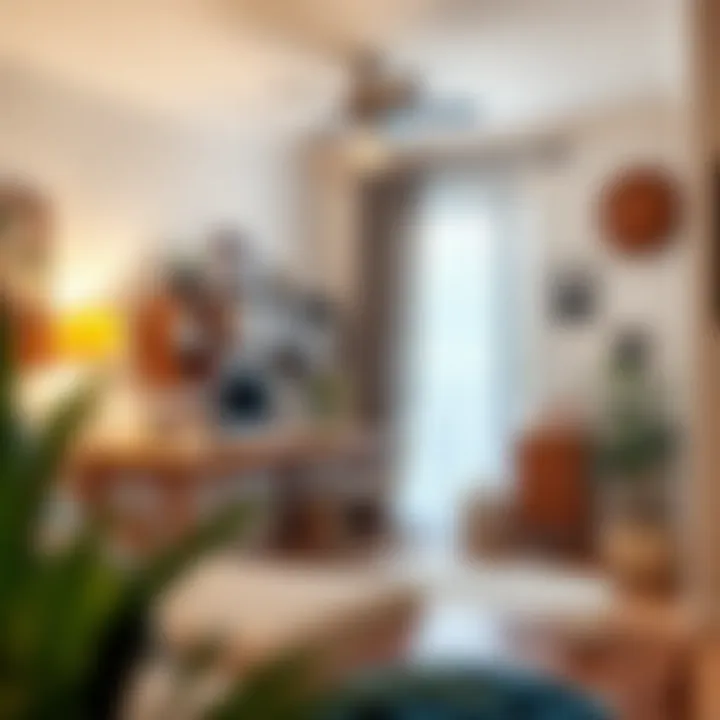 Chic home office blending modern design with vintage elements