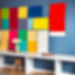 Colorful paint swatches for home decoration