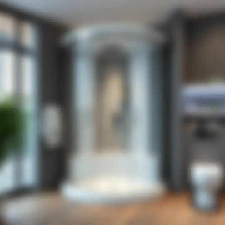 Elegant and modern shower cabin design