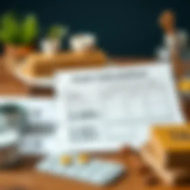 Cost calculation charts and lists for DIY projects