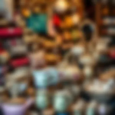 A beautifully arranged display of handmade products for sale