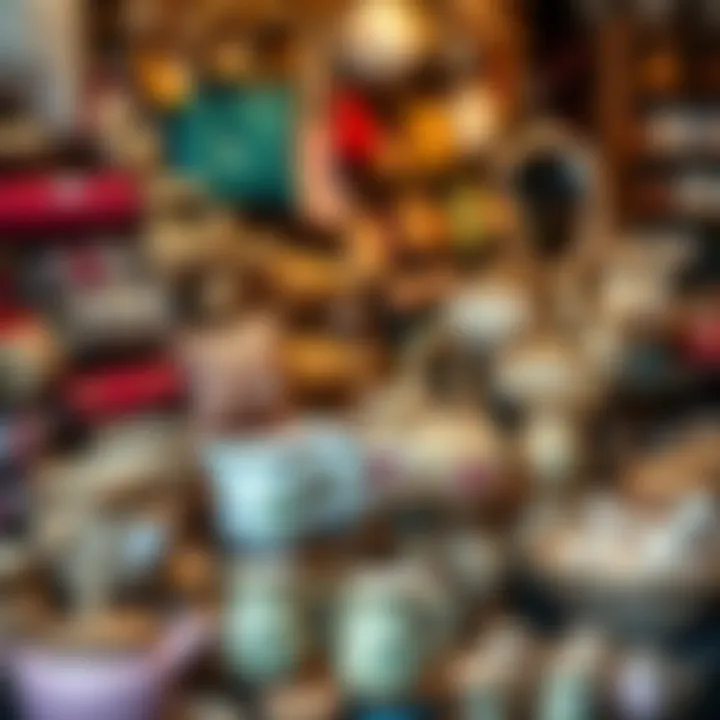 A beautifully arranged display of handmade products for sale