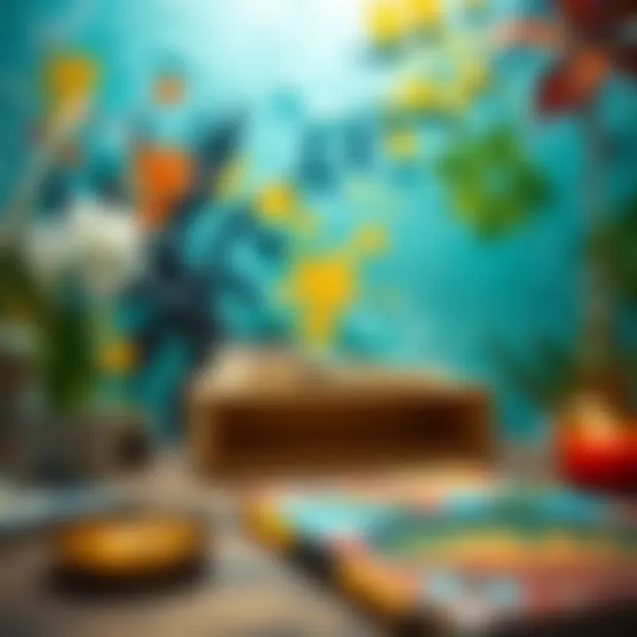 Abstract painting technique