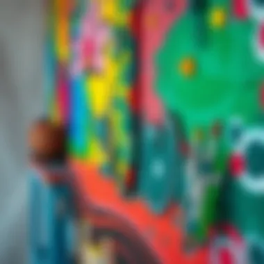 Vibrant colors on canvas