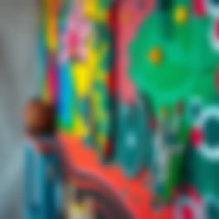 Vibrant colors on canvas