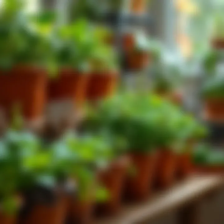 Indoor Herb Garden Inspiration A vibrant indoor herb garden