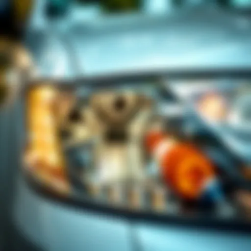 Clean and shiny headlights on a vehicle