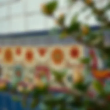 Historical examples of tile painting from various cultures