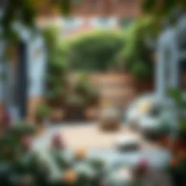 Outdoor garden designed for Feng Shui energy flow