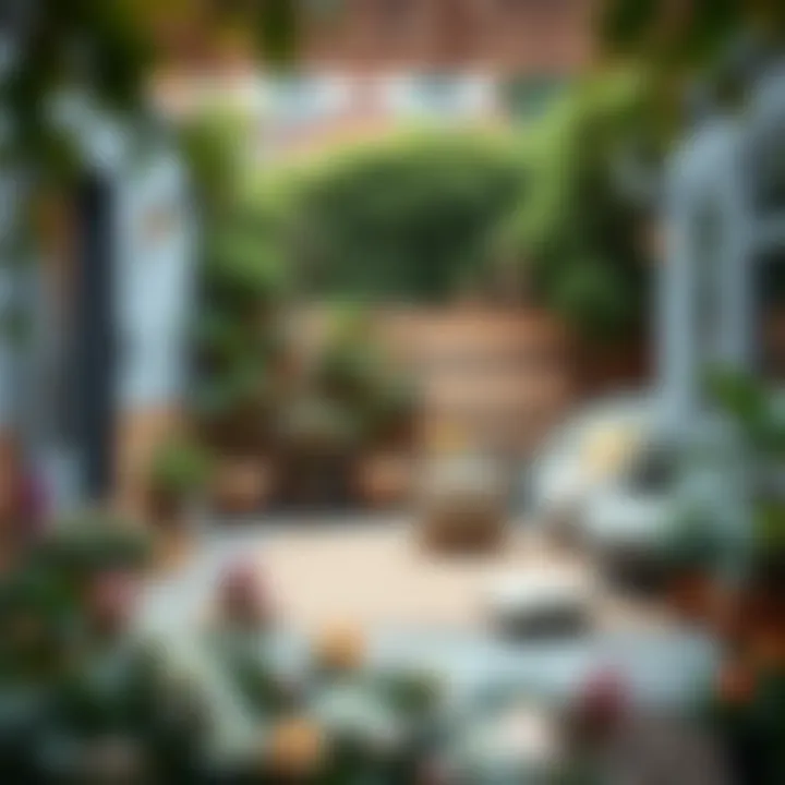 Outdoor garden designed for Feng Shui energy flow