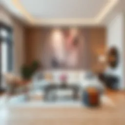 A tranquil living room with harmonious decor