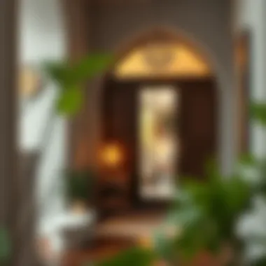 Decor that enhances the entrance ambiance