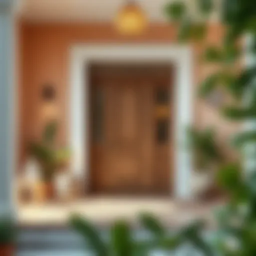 Welcoming entrance embodying feng shui principles