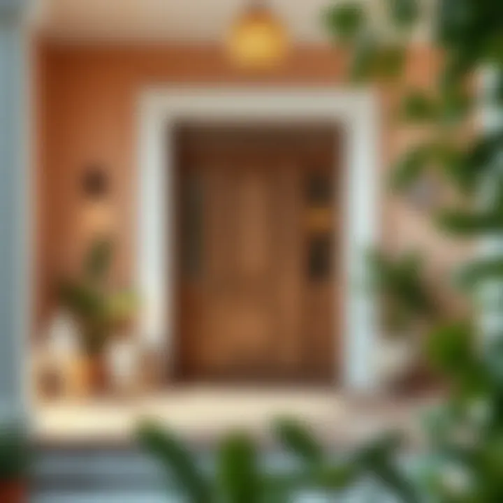 Welcoming entrance embodying feng shui principles