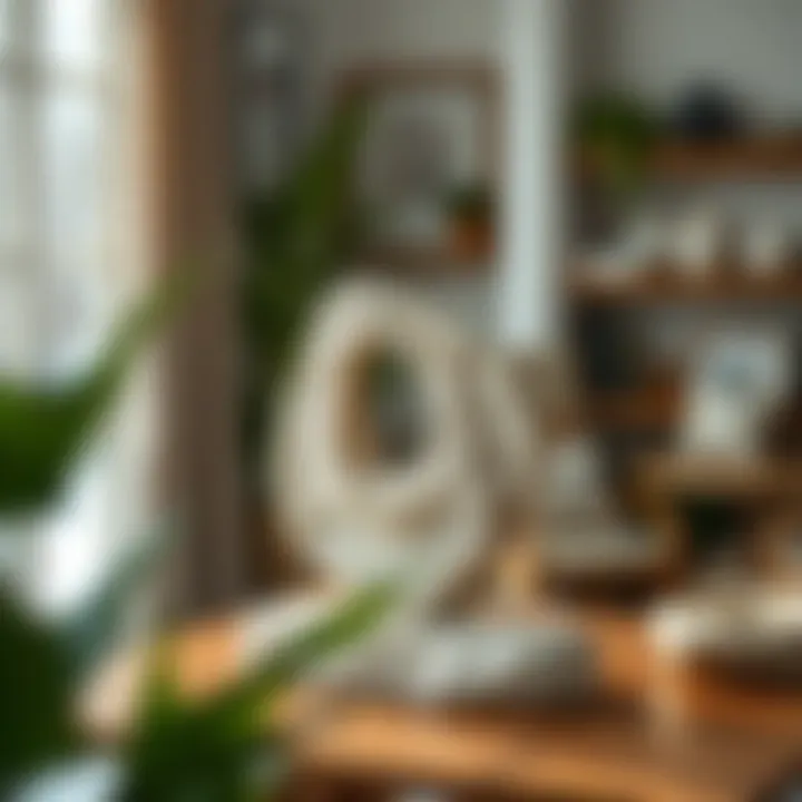 A beautifully displayed finished stone artwork in a home setting.