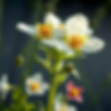 An infographic illustrating the process of photosynthesis in flowers