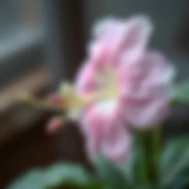 Close-up of a flowering plant known for high oxygen output