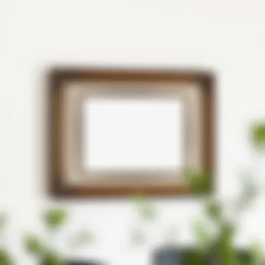 A finished frame displayed elegantly on a wall