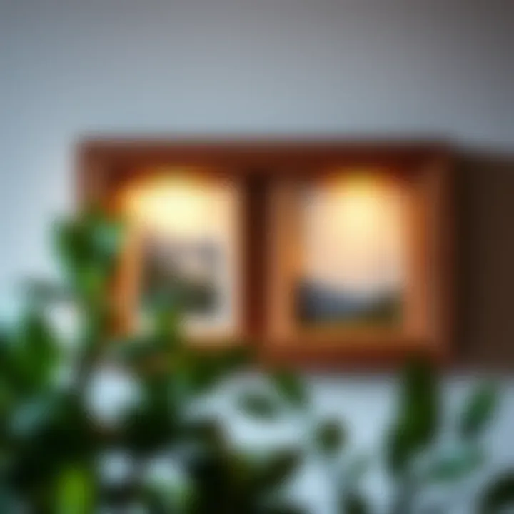 A beautifully crafted wooden frame showcasing art