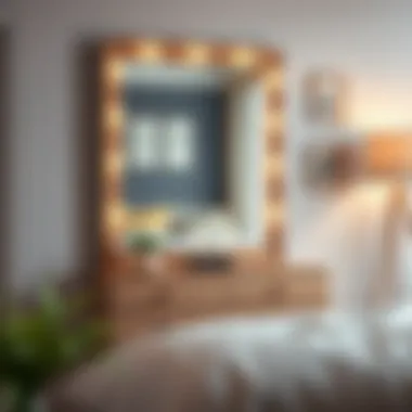 Functional mirror dresser serving as a practical storage solution