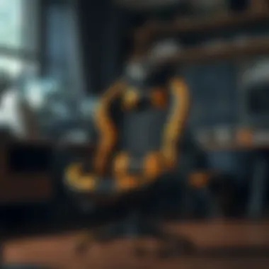 Comfortable gaming chair enhancing player experience