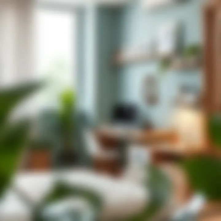 Compact workspace solution for a small room