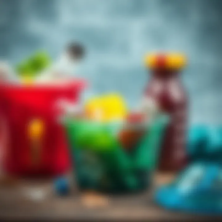 Concept of recycling and sustainability