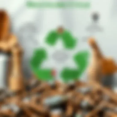 An infographic illustrating the recycling cycle