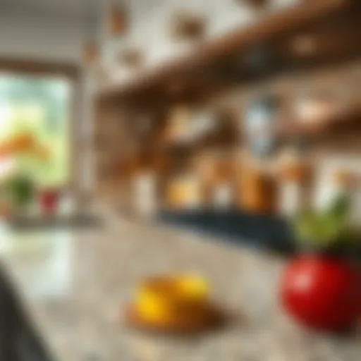 Colorful granite countertop painting techniques