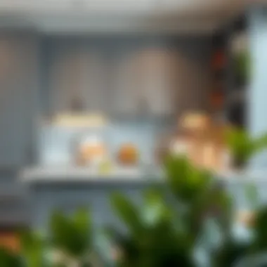 Innovative Gray Kitchen in a Contemporary Setting Innovative gray kitchen cabinetry featured in a contemporary setting