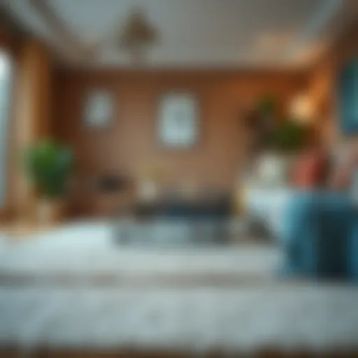 A well-maintained carpet in a cozy living room