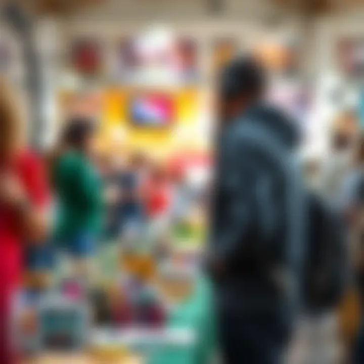 A vibrant community gathering showcasing diverse hobbies.