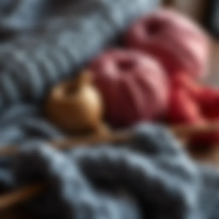 Elegant knitting materials for craft lovers