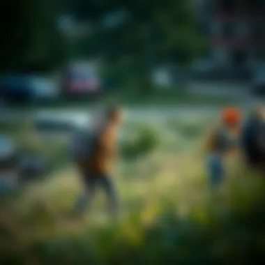 Engaging in outdoor activities